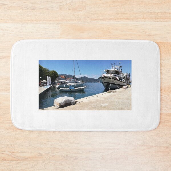 Item preview, Boats in a Greek harbour.. designed and sold by ronsaunders47.