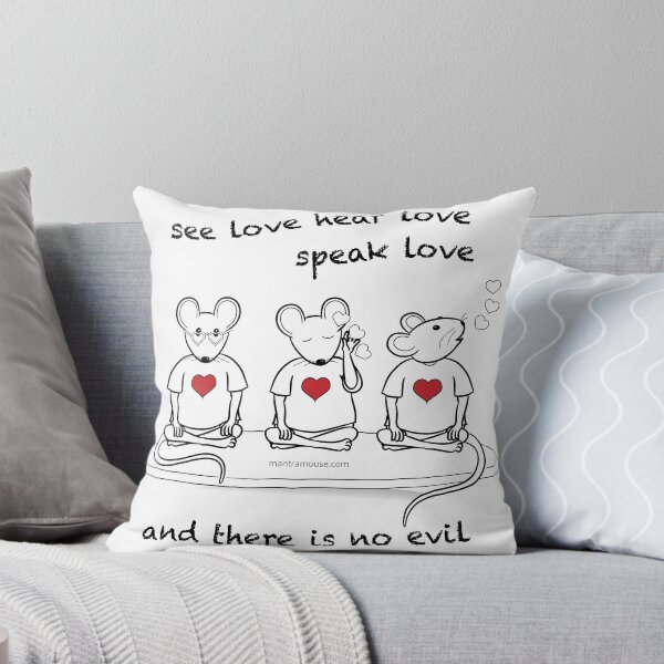 Item preview, MantraMouse® See Love Hear Love Speak Love Cartoon designed and sold by Donna Martini.