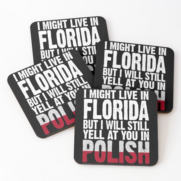 Item preview, I Might Live in Florida But I Will Still Yell At You In Polish American Funny Poland Saying Gift designed and sold by Maljonic.