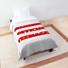 Warning Official Teenager Comforter