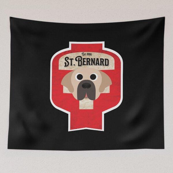 Item preview, St. Bernard - Distressed Swiss Saint Bernard Beer Label Design designed and sold by DoggyStyles.
