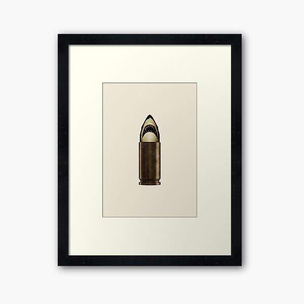 Shell Shark Framed Art Print