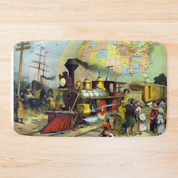Item preview, Vintage Transcontinental Railroad designed and sold by warishellstore.