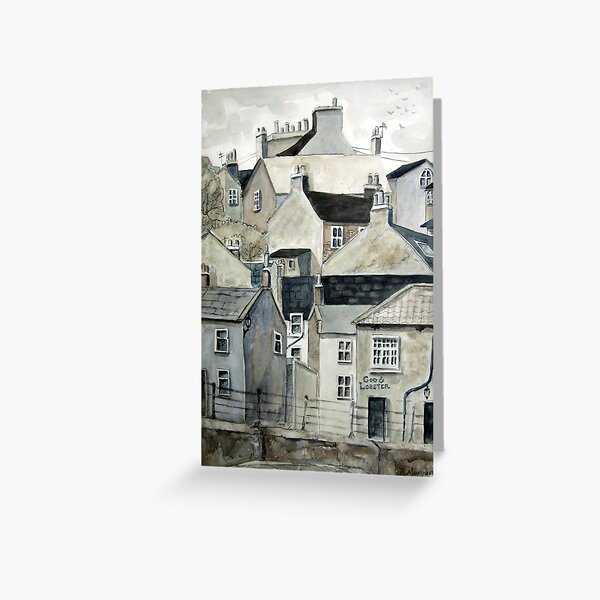 The Sea Front, Staithes Greeting Card