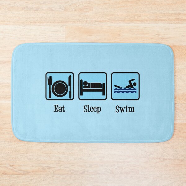 Item preview, Eat Sleep Swim Funny Swimmer designed and sold by Epic Love Designs.