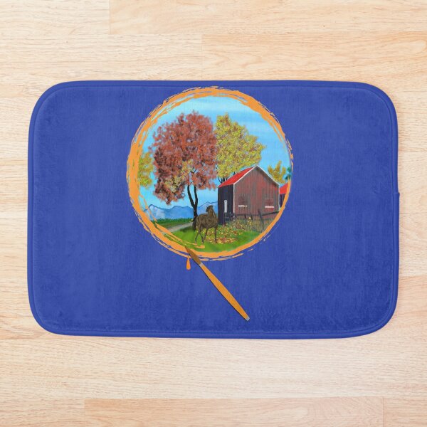 Item preview, Painting autumn horse and barn designed and sold by DAscroft.