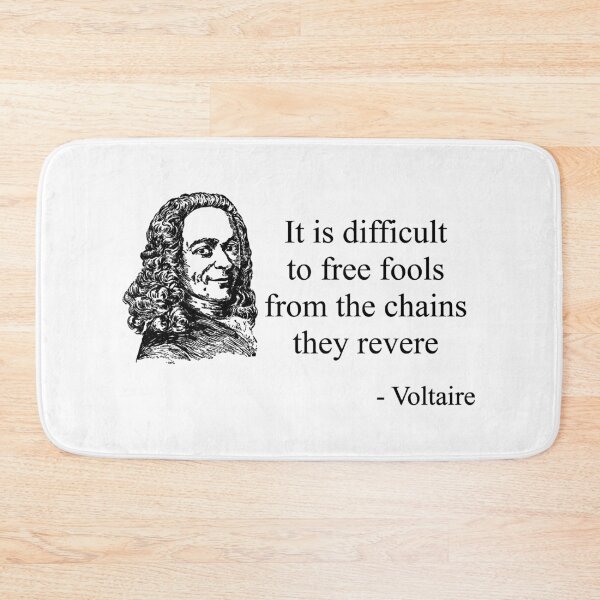 Item preview, Voltaire Quote (Black) designed and sold by TheLastStand.