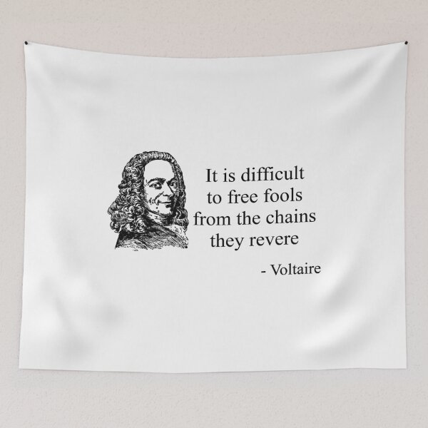 Item preview, Voltaire Quote (Black) designed and sold by TheLastStand.