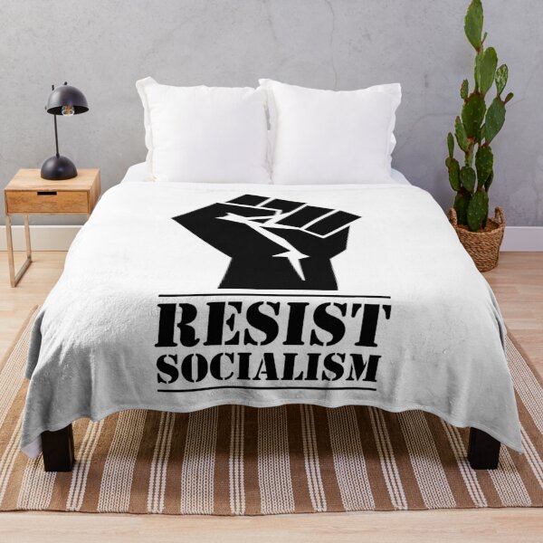 Item preview, Resist Socialism (Black) designed and sold by TheLastStand.