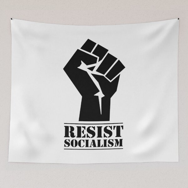Item preview, Resist Socialism (Black) designed and sold by TheLastStand.
