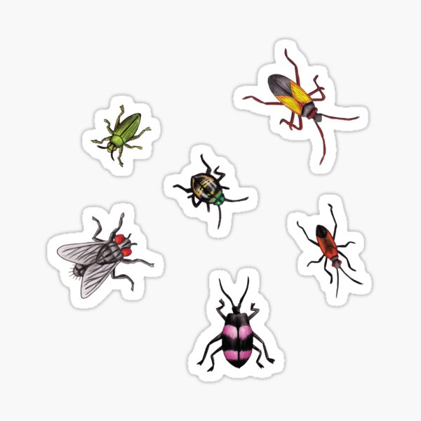 Item preview, Bugs & Insects on Green Floral Background designed and sold by somecallmebeth.