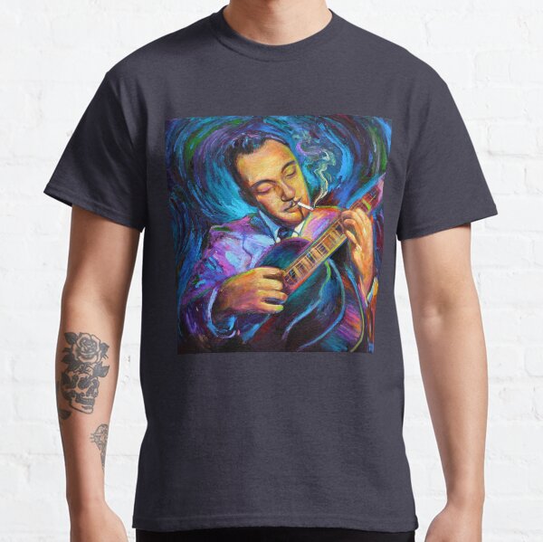 Django Reinhardt Gypsy Jazz Guitarist by Robert Phelps Classic T-Shirt