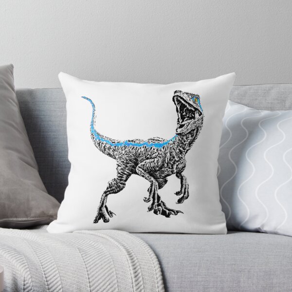 "Pretty Girl Blue" Throw Pillow