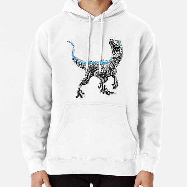 Jurassic World - Baby Blue Pullover for Redbubble Hoodie | by Velociraptor\