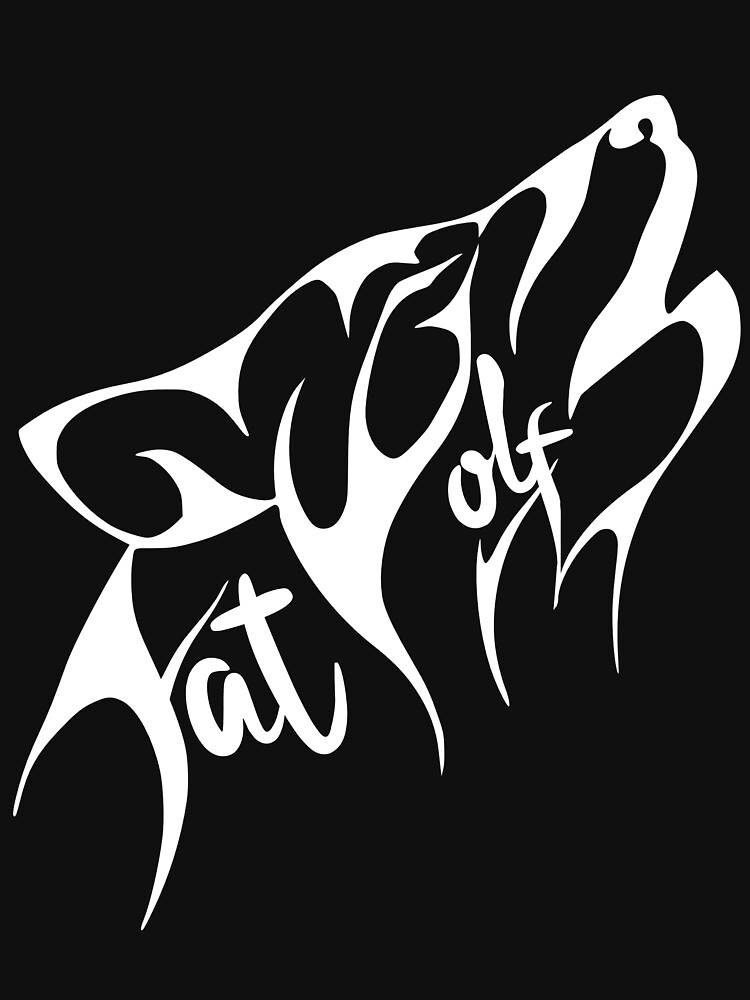 Fat Wolf - Stylised White by danbadgeruk