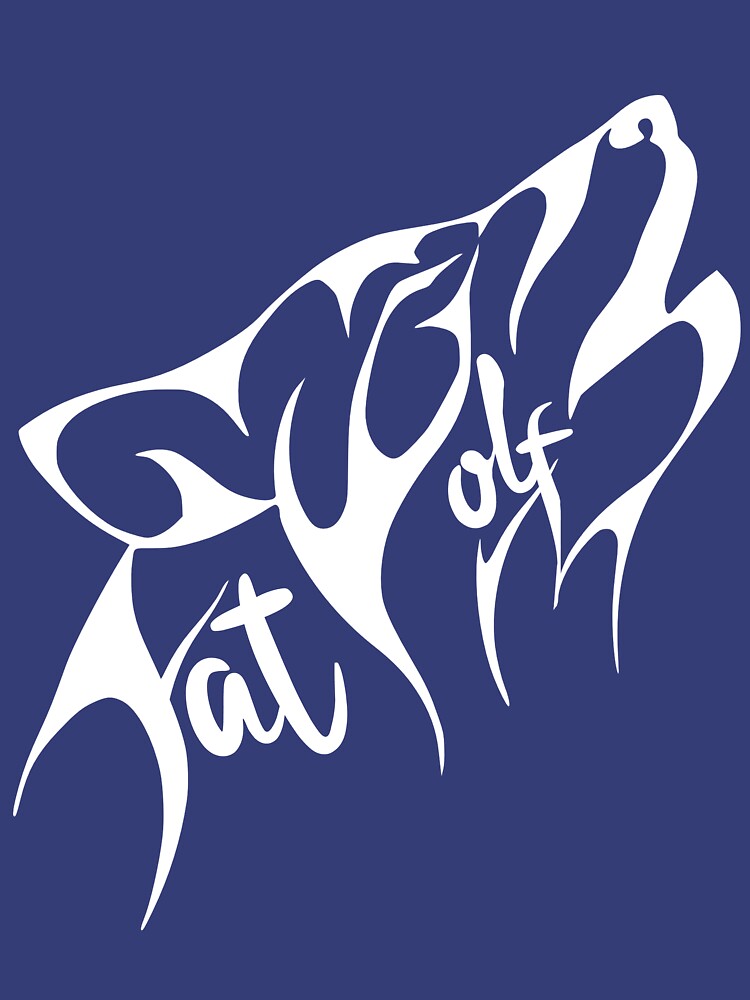 Fat Wolf - Stylised White by danbadgeruk