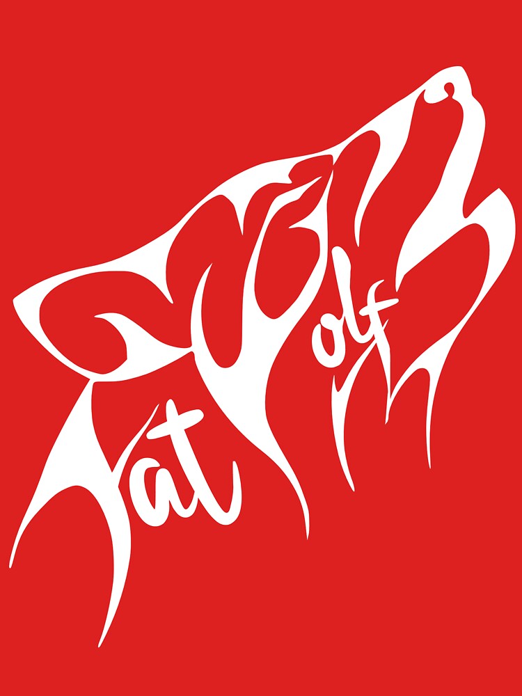 Fat Wolf - Stylised White by danbadgeruk