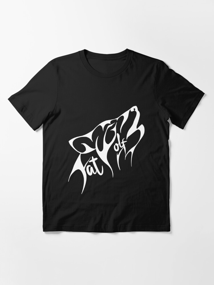 Alternate view of Fat Wolf - Stylised White Essential T-Shirt