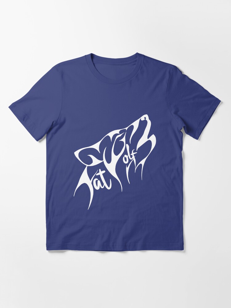 Alternate view of Fat Wolf - Stylised White Essential T-Shirt