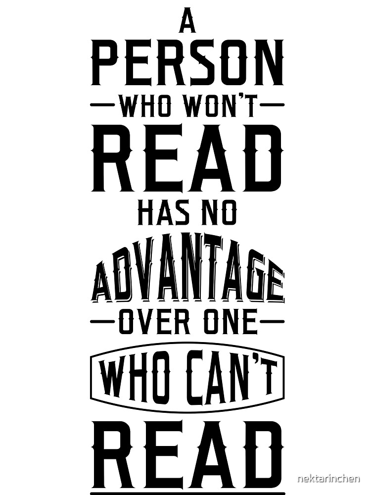 A Person Who Won't Read T-Shirt A Person Who Won't Read T-Shirt