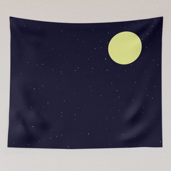Aperçu de l'œuvre Ciel étoilé et pleine Lune créée et vendue par Gatae.