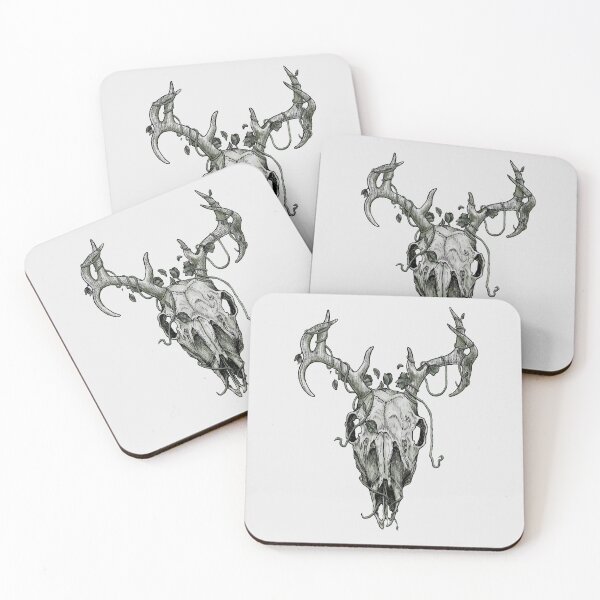 Item preview, Forested Deer Skull designed and sold by Cillian O'Keeffe.