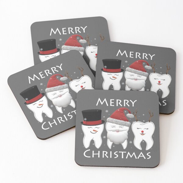 Item preview, Merry Christmas Teeth Trio designed and sold by thehippiehygienist.
