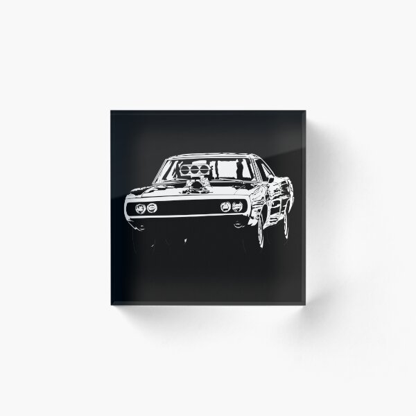Toretto's Charger The Fast and The Furious Acrylic Block
