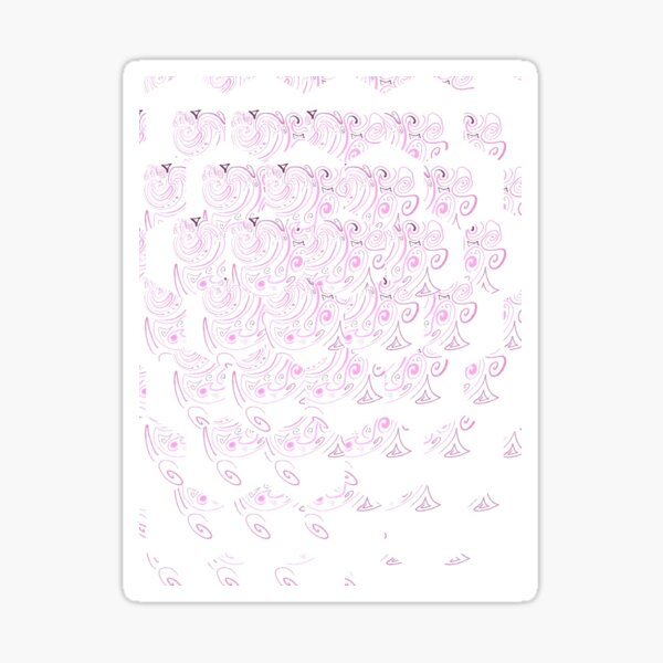 Spiral splatter Sticker