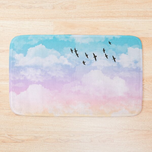 Item preview, Aesthetic Rainbow Clouds with Birds designed and sold by Julie Erin Designs.