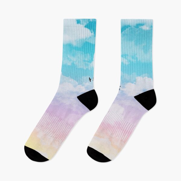 Item preview, Aesthetic Rainbow Clouds with Birds designed and sold by Julie Erin Designs.