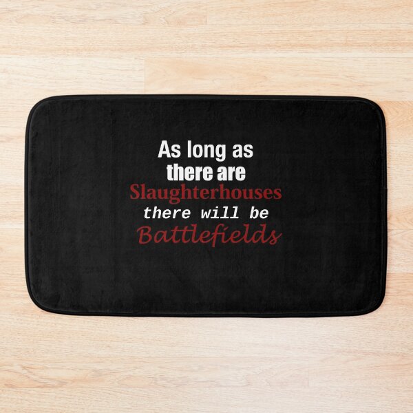 Item preview, As long as there are slaughterhouses, there will be battlefields. Leo Tolstoy Vegan Quote designed and sold by azule1.