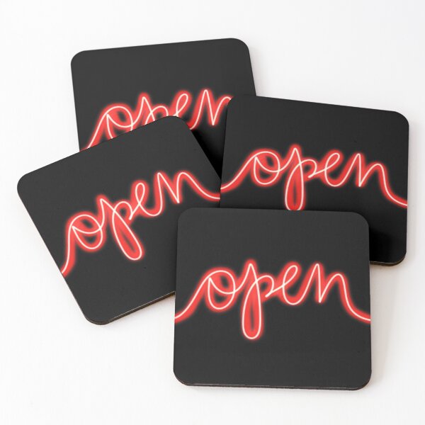Item preview, Open Red Neon Sign designed and sold by PlanetEye Designs.