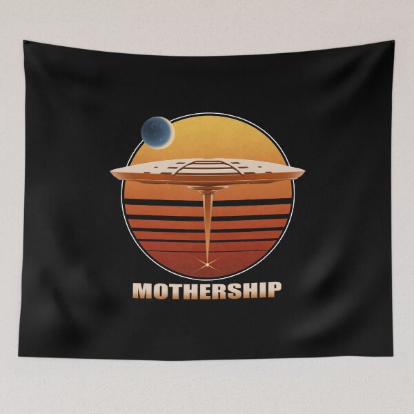 Item preview, Sunset Mothership (with text) designed and sold by NickKubash.