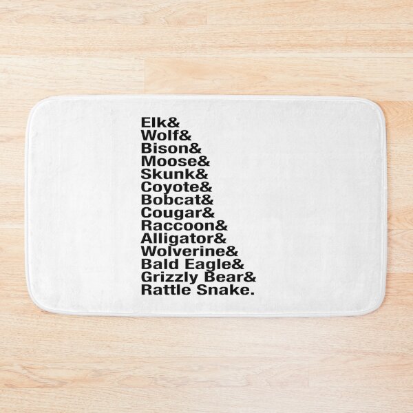 Item preview, USA iconic animals Helvetica list designed and sold by azule1.