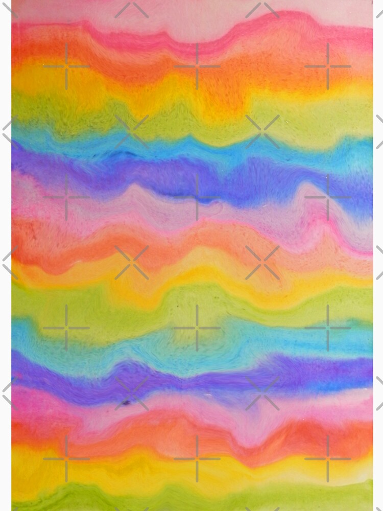 rainbow abstract, melt / rainbow paint splurge by MagentaRose