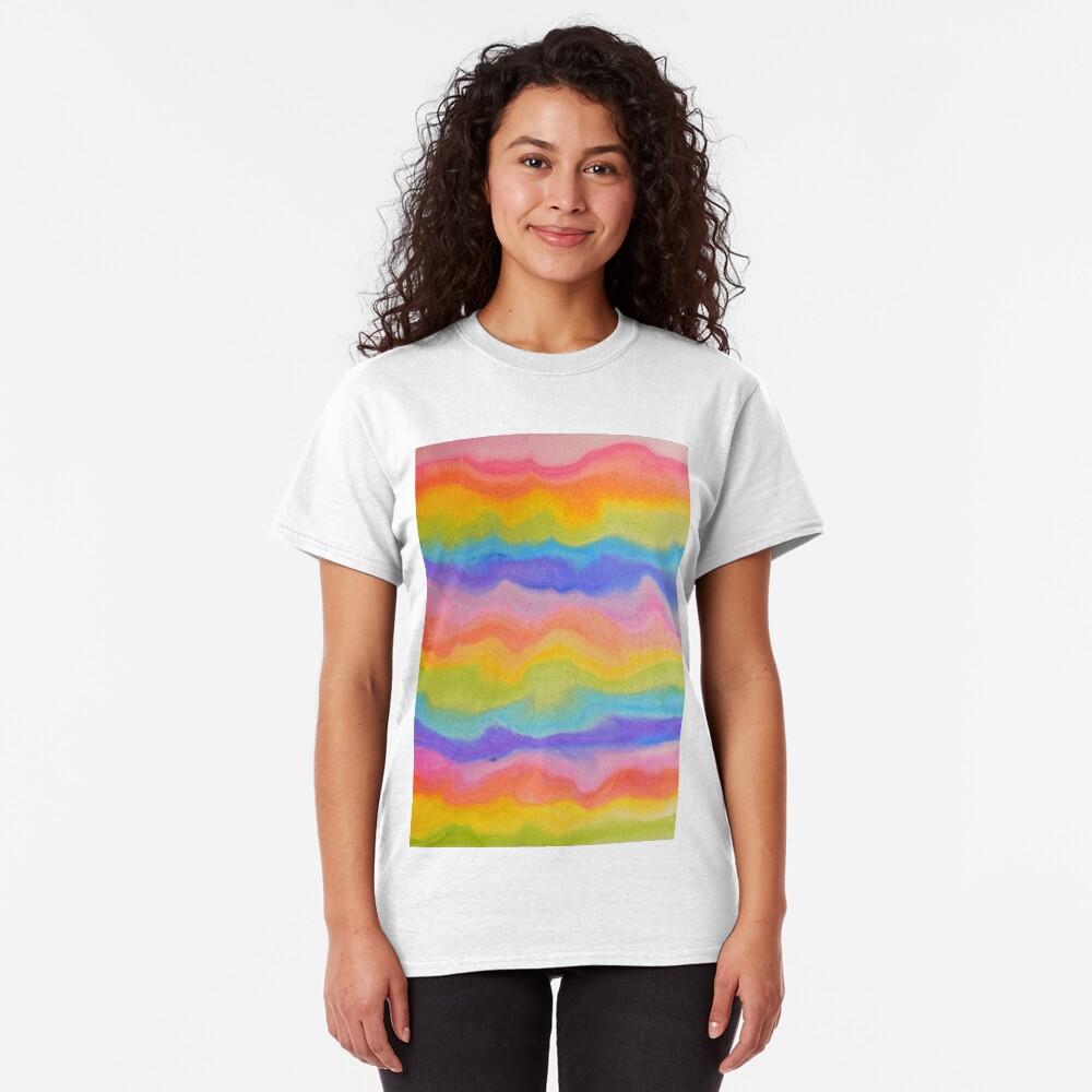 rainbow abstract, melt / rainbow paint splurge Classic T-Shirt