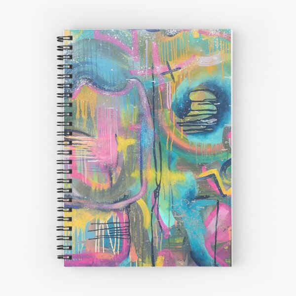 Item preview, "Kitchen" - Neon-colored Abstract Painting with Glitter designed and sold by Caroline Conlon.