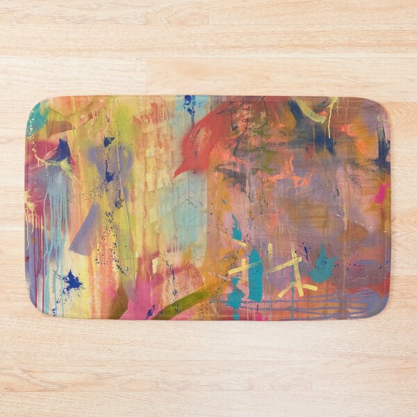 Item preview, "Watered Down" - Vibrant, Multi-color Abstract Painting designed and sold by Caroline Conlon.