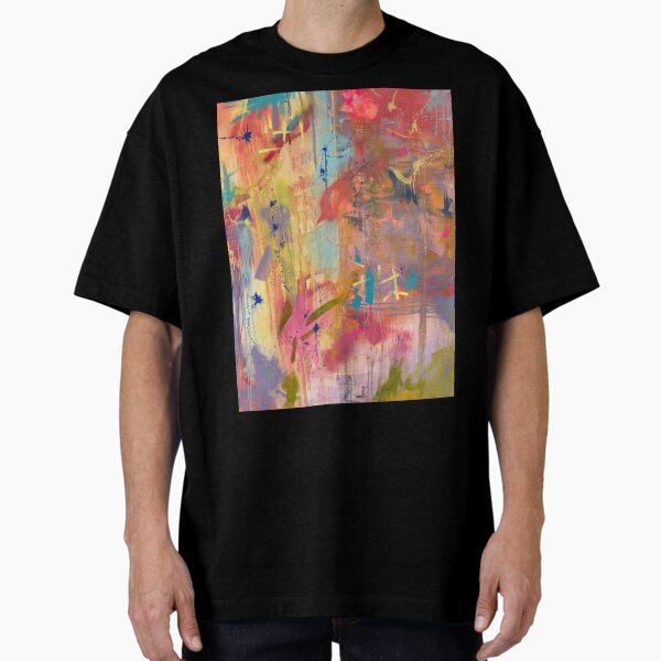 Item preview, "Watered Down" - Vibrant, Multi-color Abstract Painting designed and sold by Caroline Conlon.