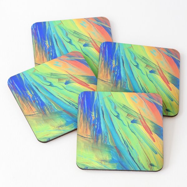 Item preview, "Pride" - Rainbow Abstract Painting designed and sold by Caroline Conlon.