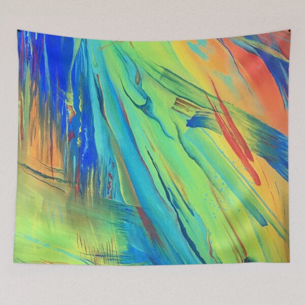Item preview, "Pride" - Rainbow Abstract Painting designed and sold by Caroline Conlon.