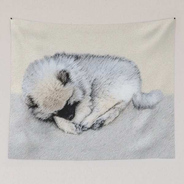 Item preview, Keeshond Puppy (Sleeping) designed and sold by alpendesigns.