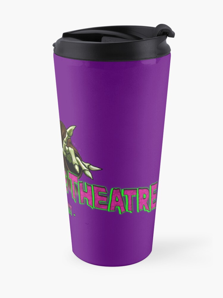 Alternate view of Official FRIGHTMARE THEATRE PODCAST LOGO Travel Mug