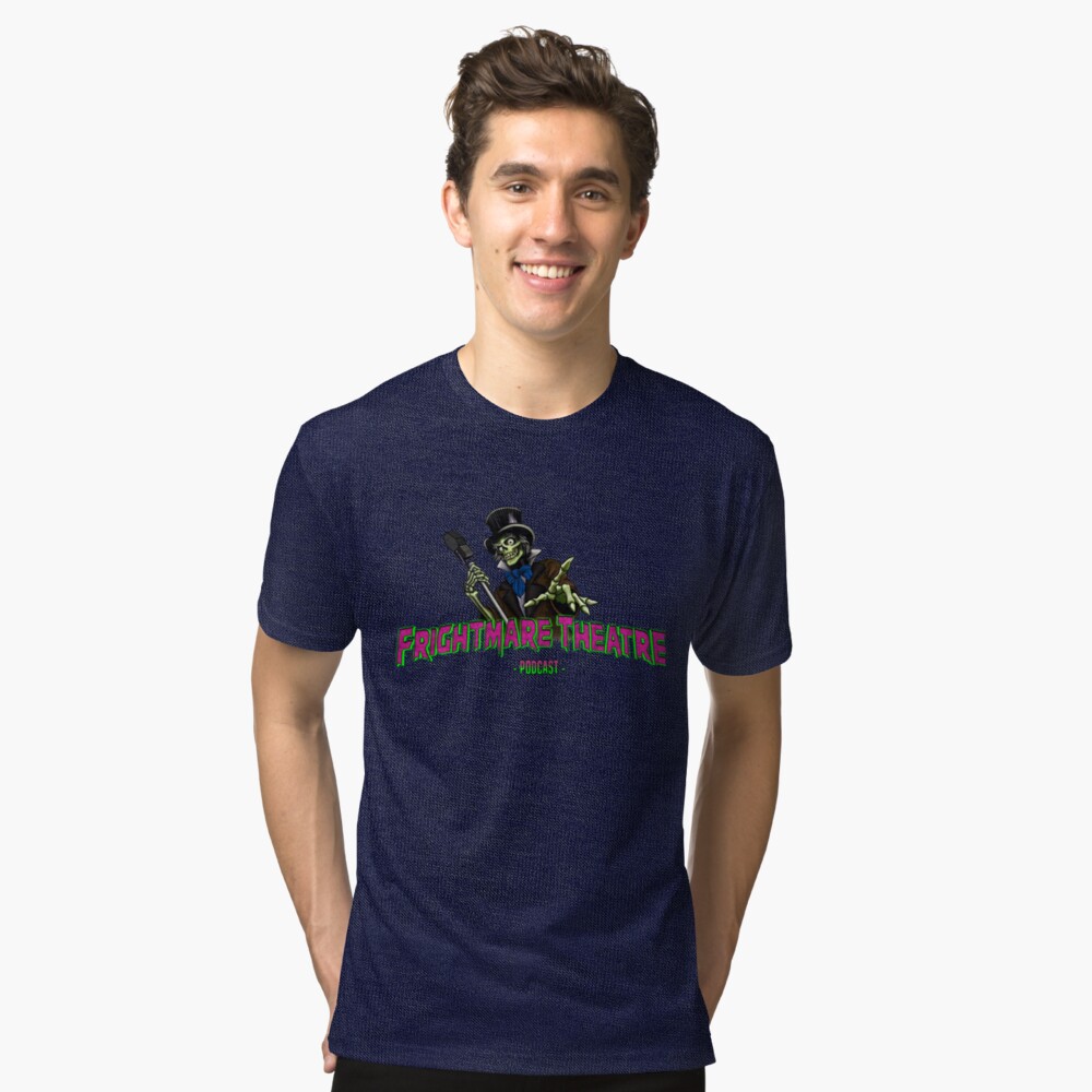 Official FRIGHTMARE THEATRE PODCAST LOGO Tri-blend T-Shirt