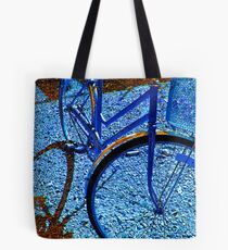 blue bike Tote Bag