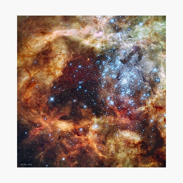 269. Star Cluster R136 Bursts Out Photographic Print