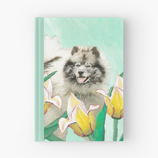Item preview, Keeshond in Tulips designed and sold by alpendesigns.