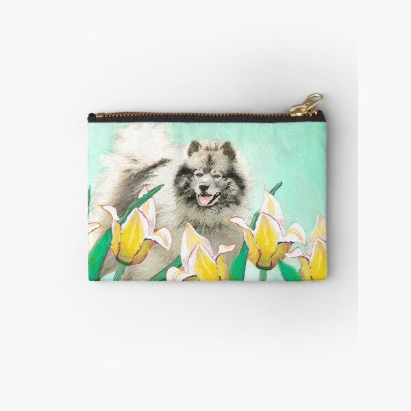 Item preview, Keeshond in Tulips designed and sold by alpendesigns.