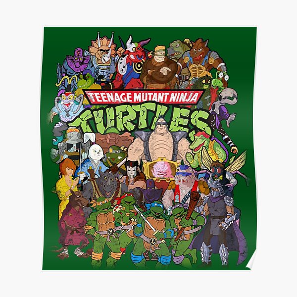 80s Ninja Turtles Galore! Poster
